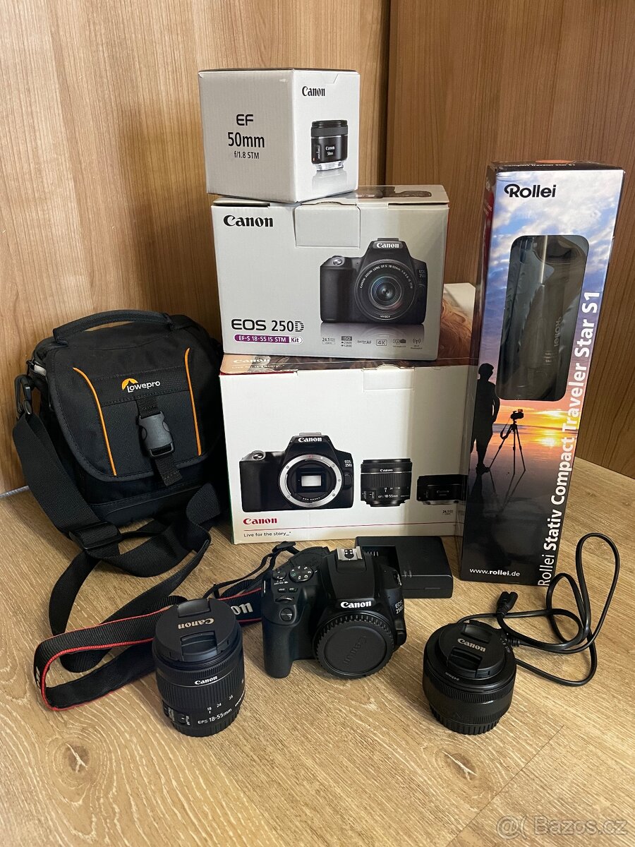 Canon EOS 250D + 18-55 IS STM + 50 STM f/1.8