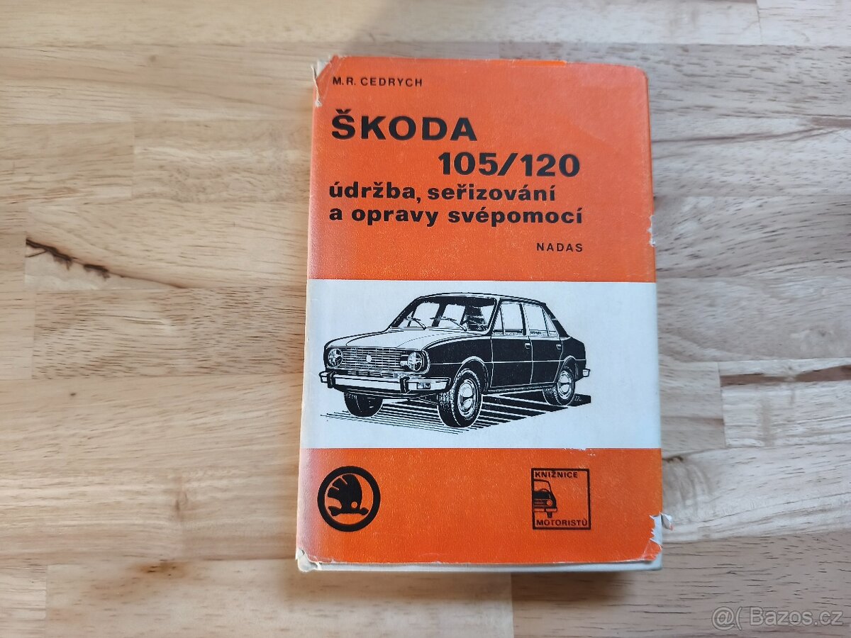 Prodám knihu údržba, seřizování, Škoda 105/120