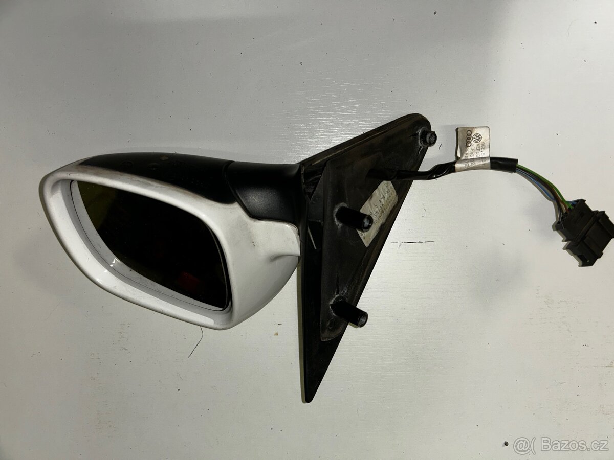 Vnější zpětné zrcátko bílé – Škoda/VW