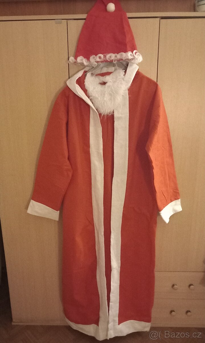 3dílný flisový kostým Santa Claus, nový