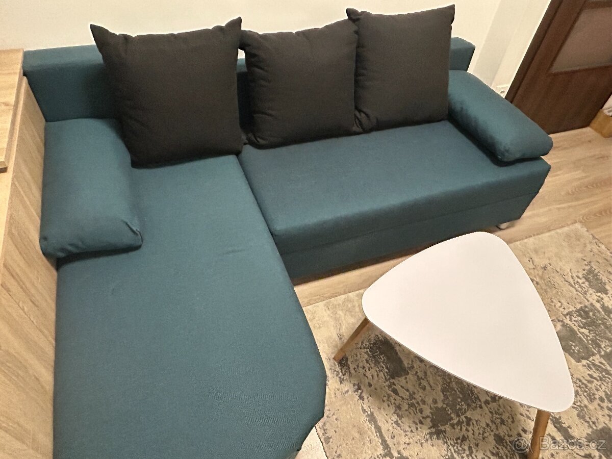 TYRKYSOVÁ ROHOVÁ SOUPRAVA vč. polštářů