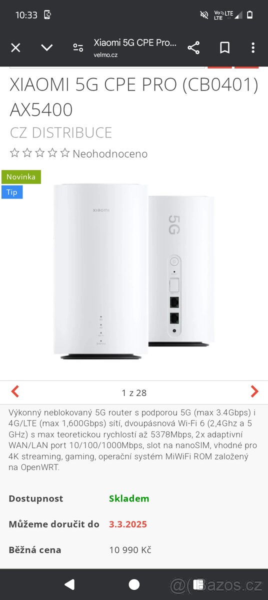 Xiaomi Router WiFi 4G-5G