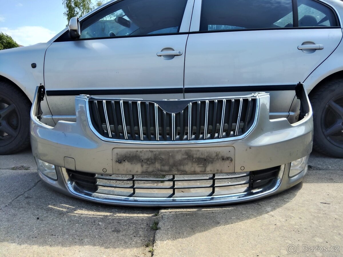 Škoda Superb 2 předface přední nárazník