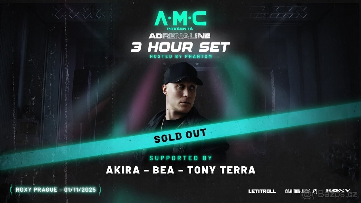 A.M.C praha 1.11.2025 adrenaline set ROXY PRAGUE