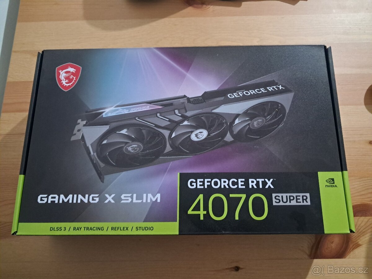 MSI VGA NVIDIA GeForce RTX 4070 SUPER 12G GAMING X SLIM