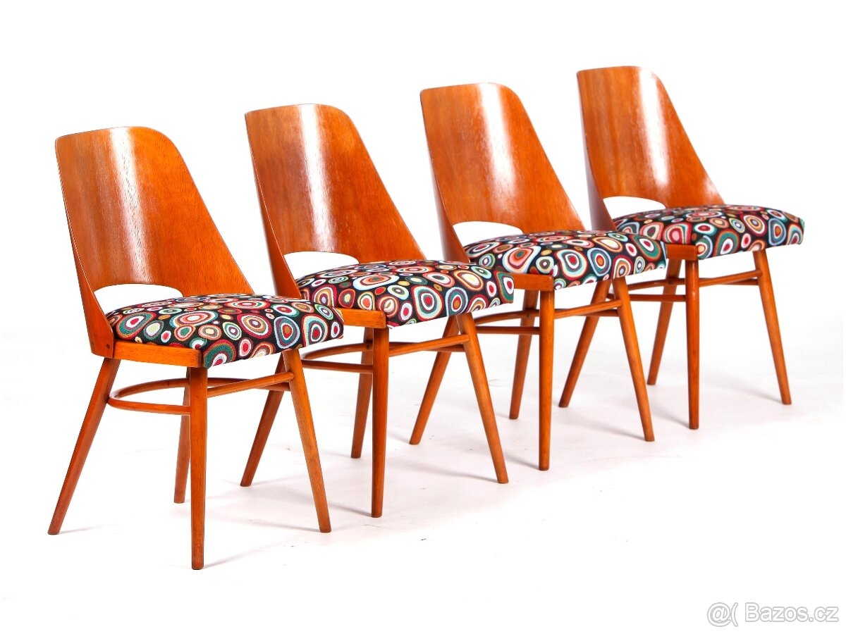 Jídelní židle TON v bruselském stylu 4 ks