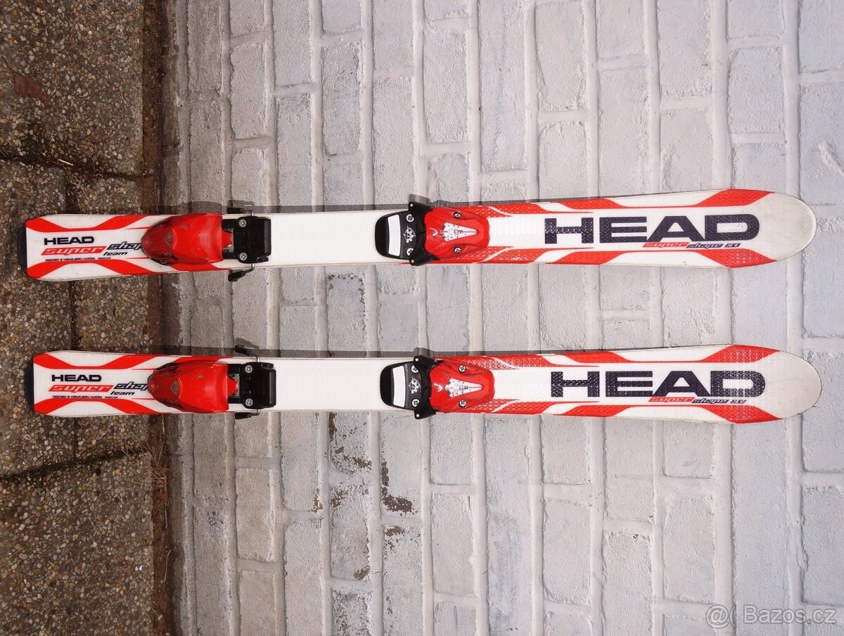 Carvingové dětské lyže 97 cm Head Supershape Team, bezvadné.
