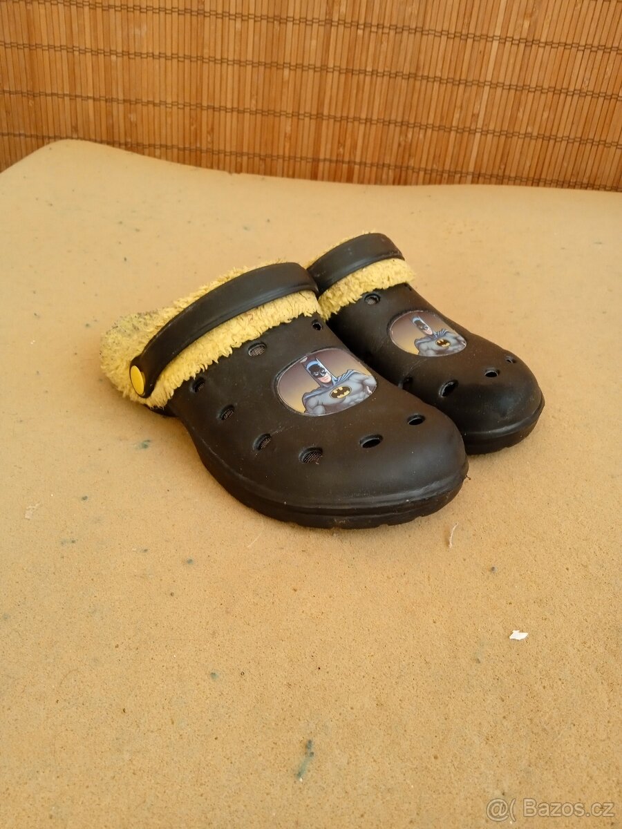 dětské zateplené crocsy - velikost 34/35