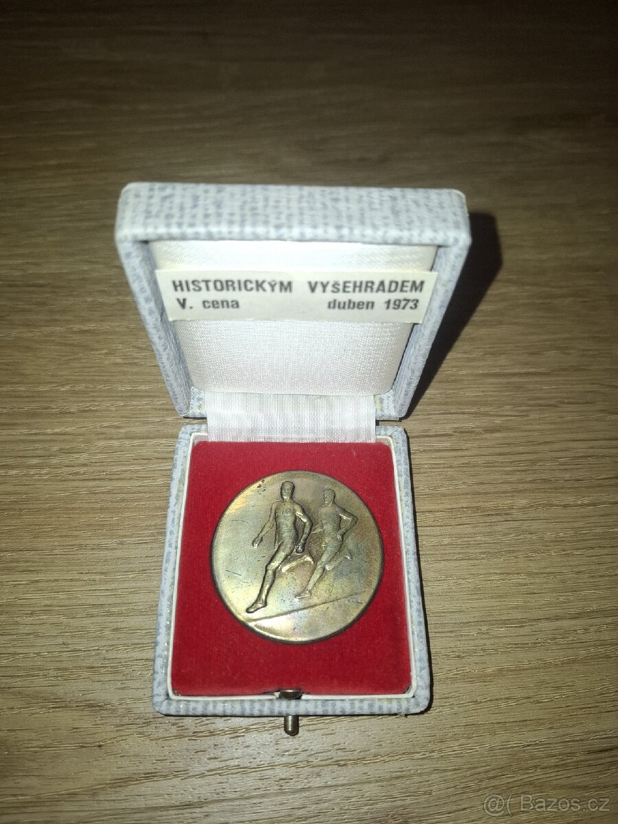 Historická sportovní medaile - Běh Vyšehradem, duben 1973