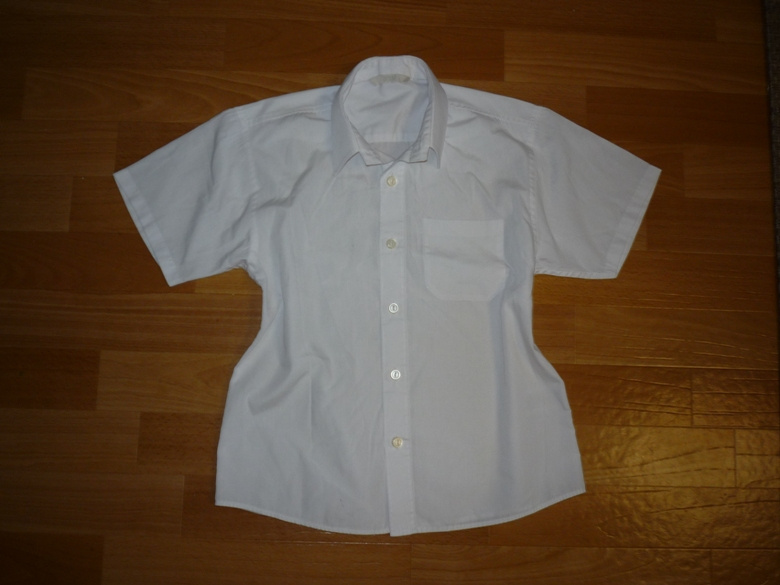 Bílá chlapecká košile Marks&Spencer vel 128