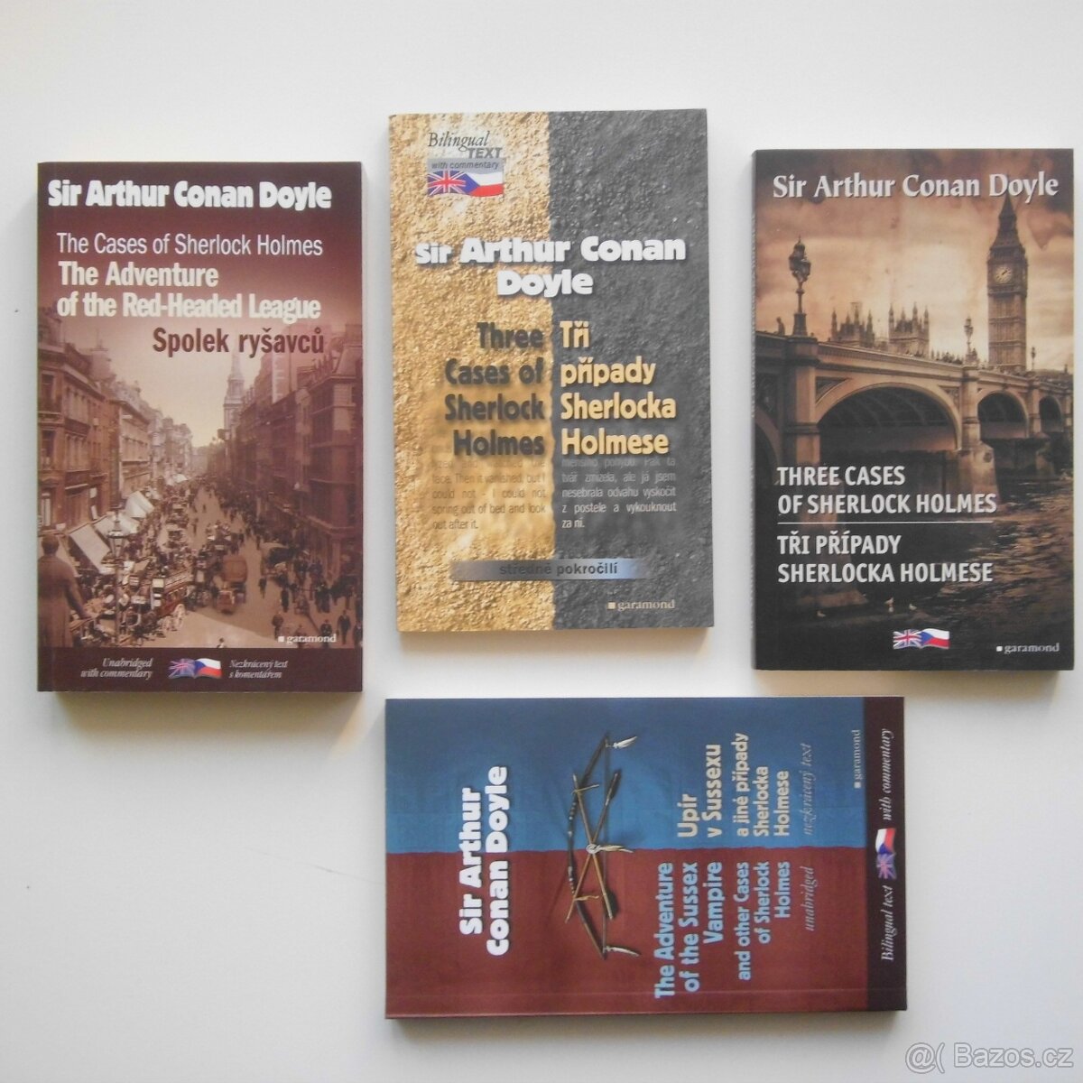 A. C. DOYLE: 4x Sherlock Holmes (česko-anglická vydání)