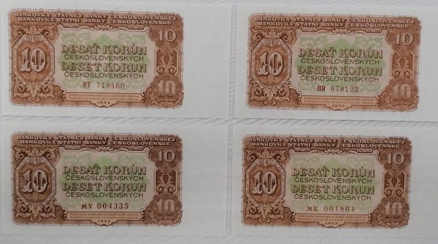 10korun Československých 1953 UNC