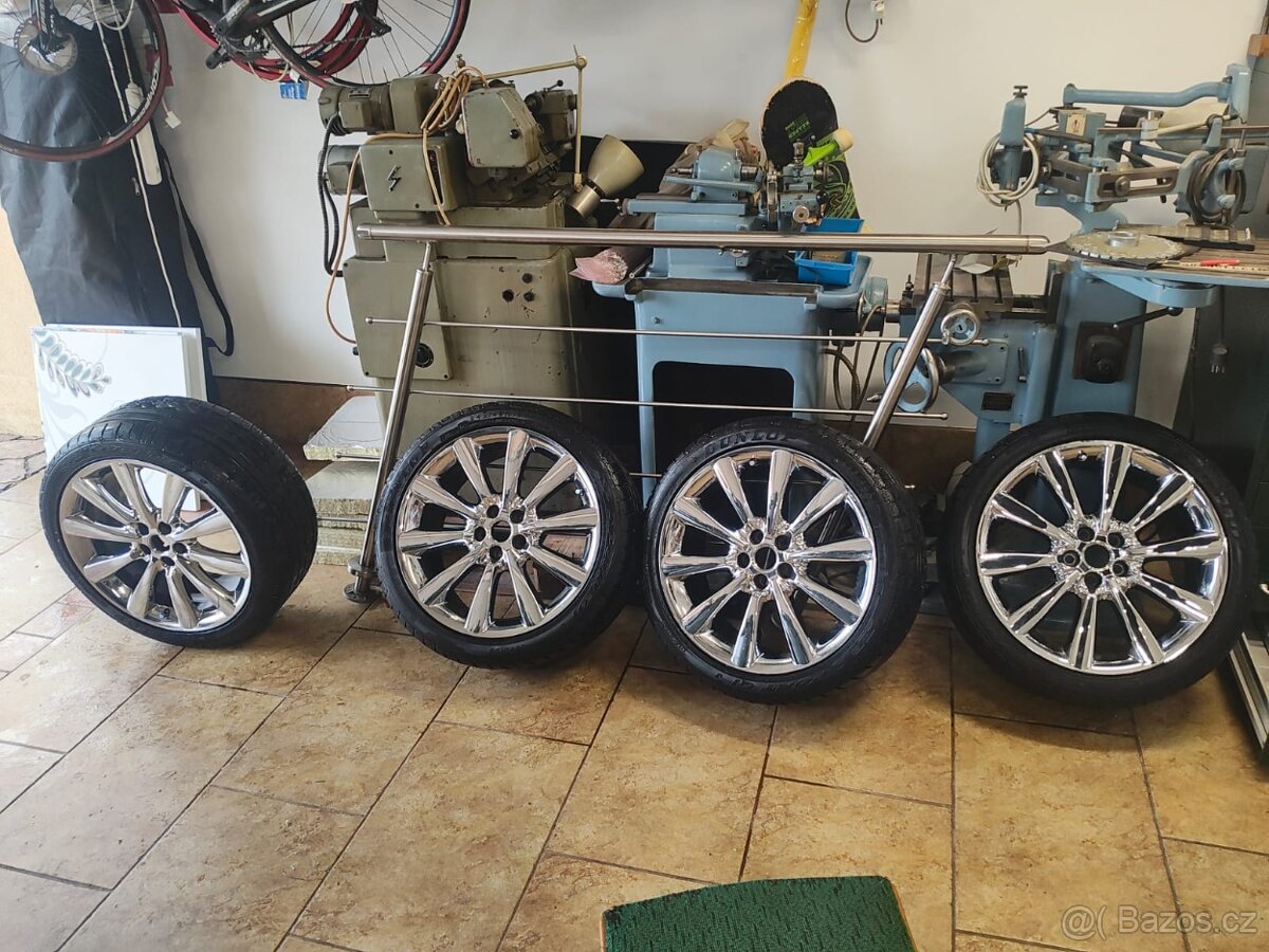 Exkluzivní sada chromovaných kol pro Jaguár XK,XF, 245/40R19