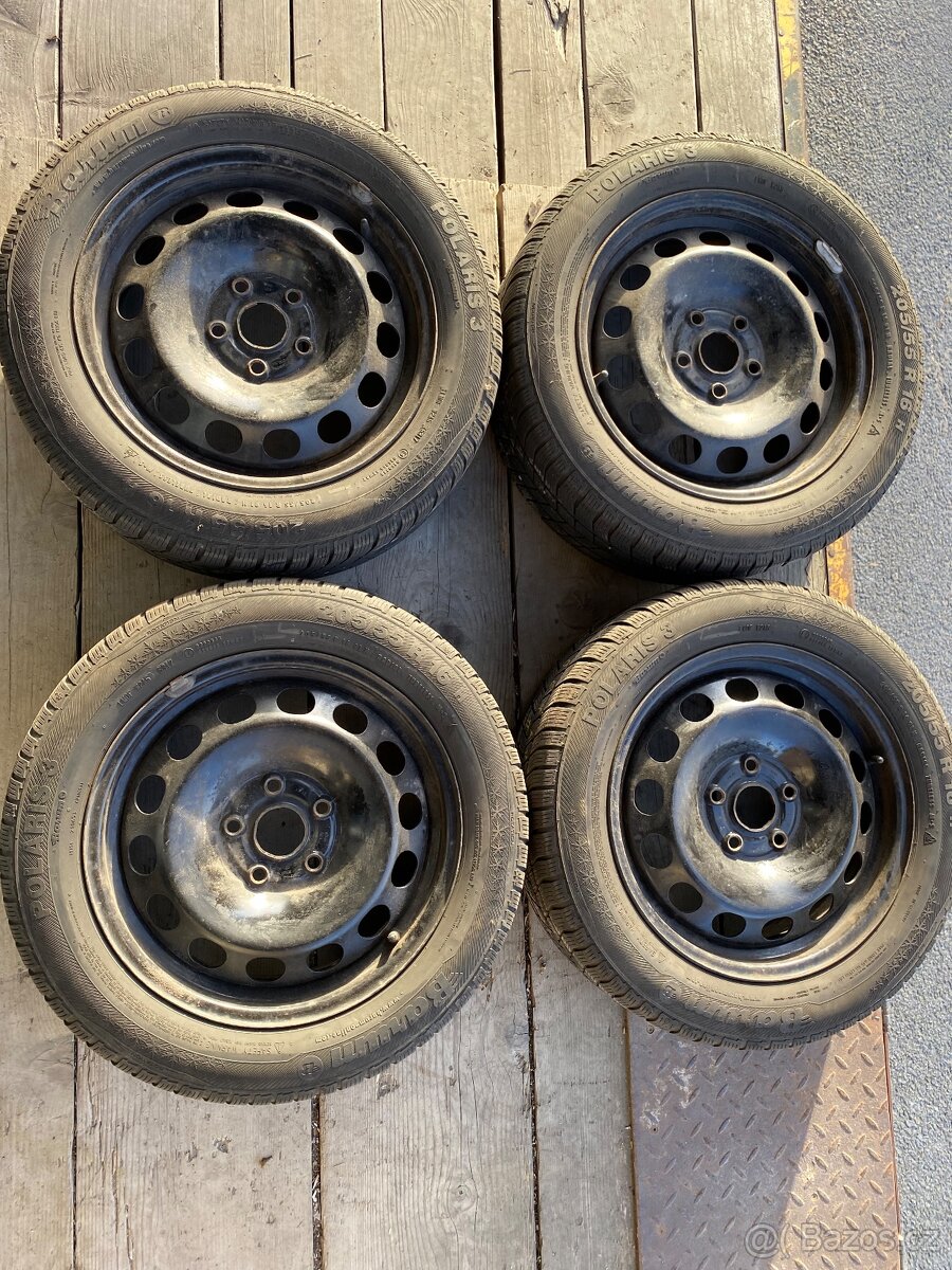 Plechové disky Octavia 2, Tiguan -zimní pneu 205/55R16H