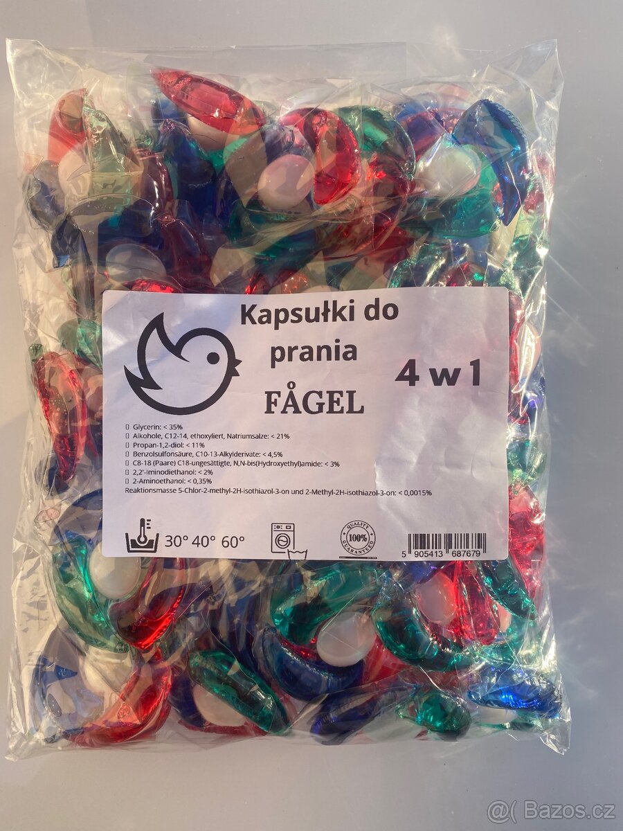 Prací kapsle FÅGEL 4v1