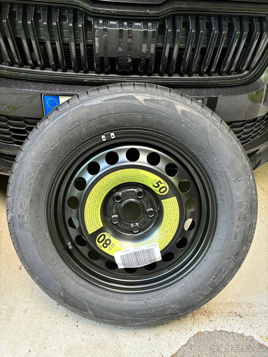 Nové rezervní kolo Škoda KODIAQ 215/65/R17 NEXEN (letní)