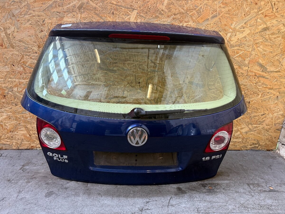 Zadni pate dvere Kufr Vw Golf PLUS 2007 modre