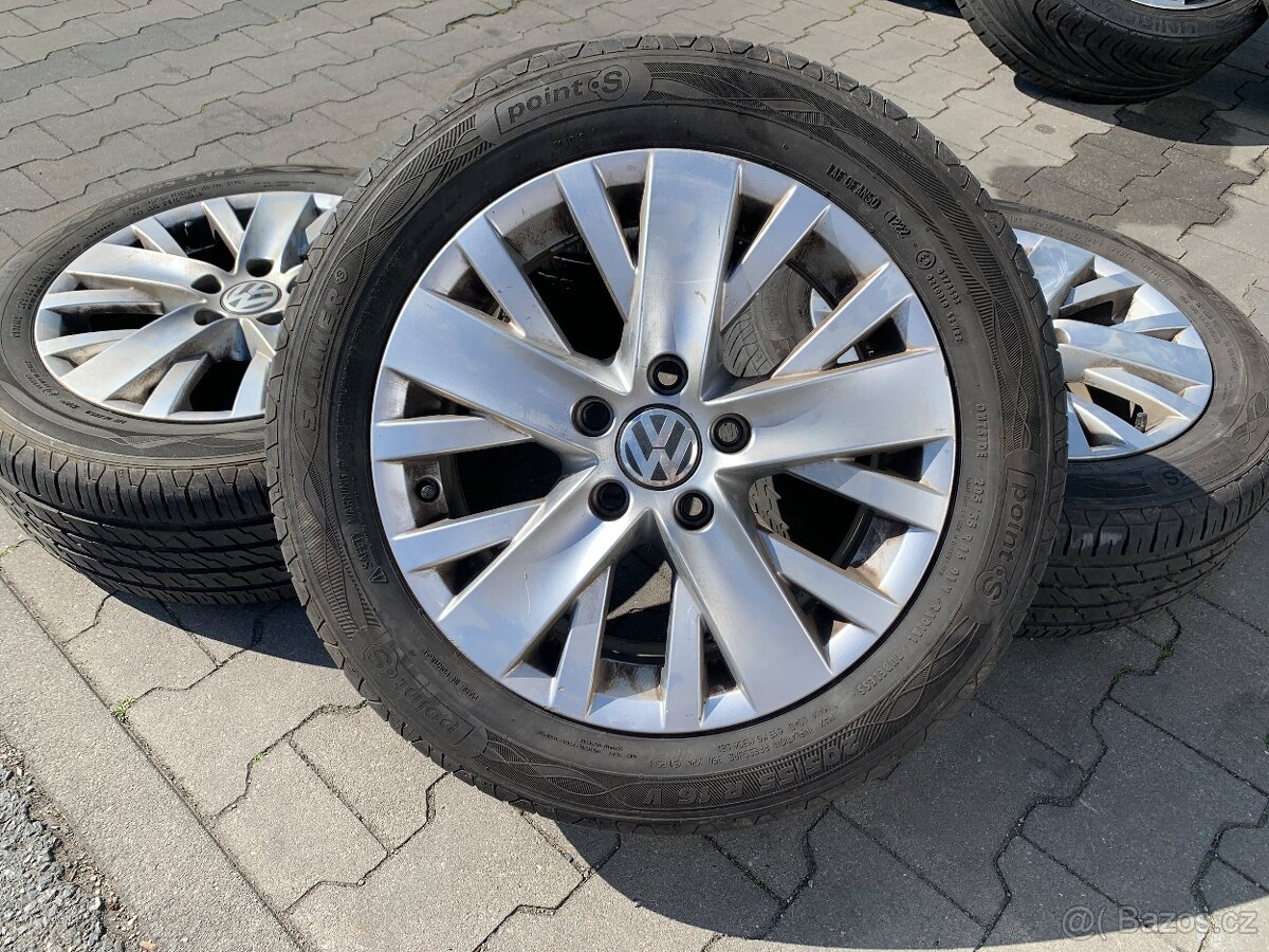 Alu orig letní sada VW 5x112 6,5J ET50 205/55 R16 (91V) 2022