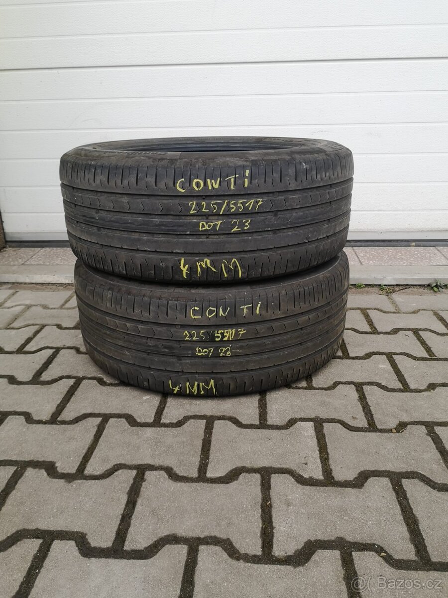 Letní Continetal 225/55/17 - 2023 - 4mm