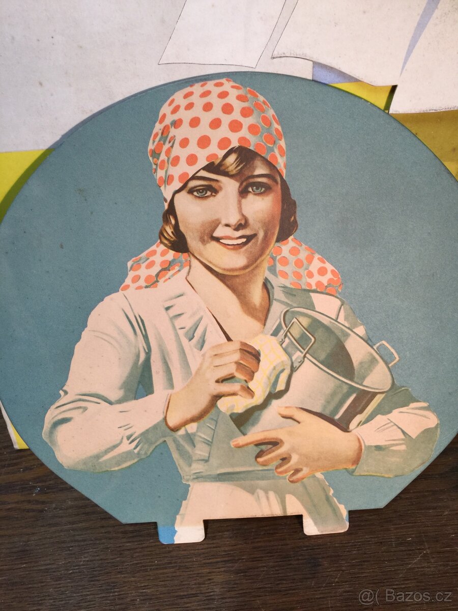 Papírová reklamní cedule První republika