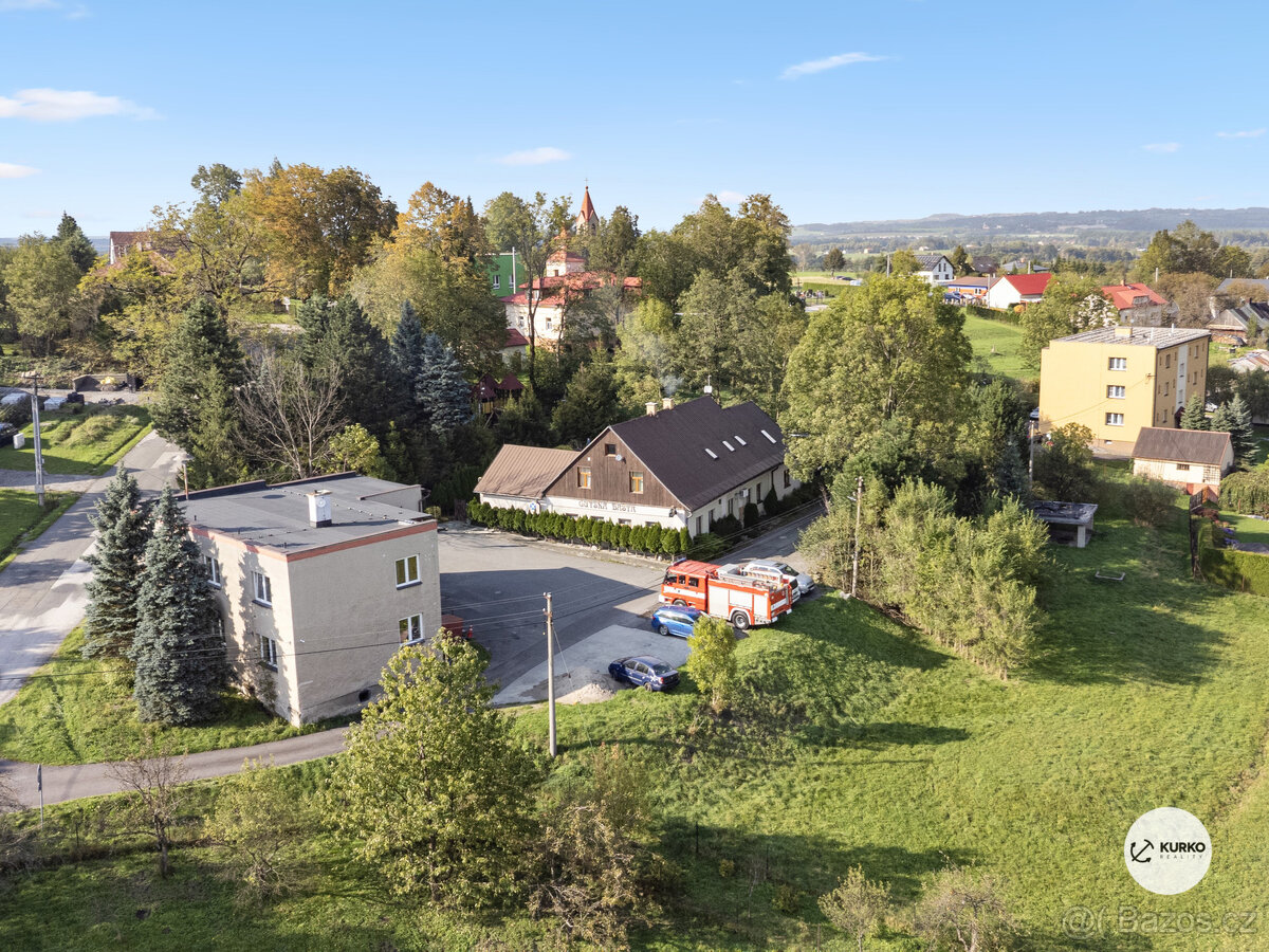 Penzion s restaurací v obci Guty s pozemkem 3170 m2
