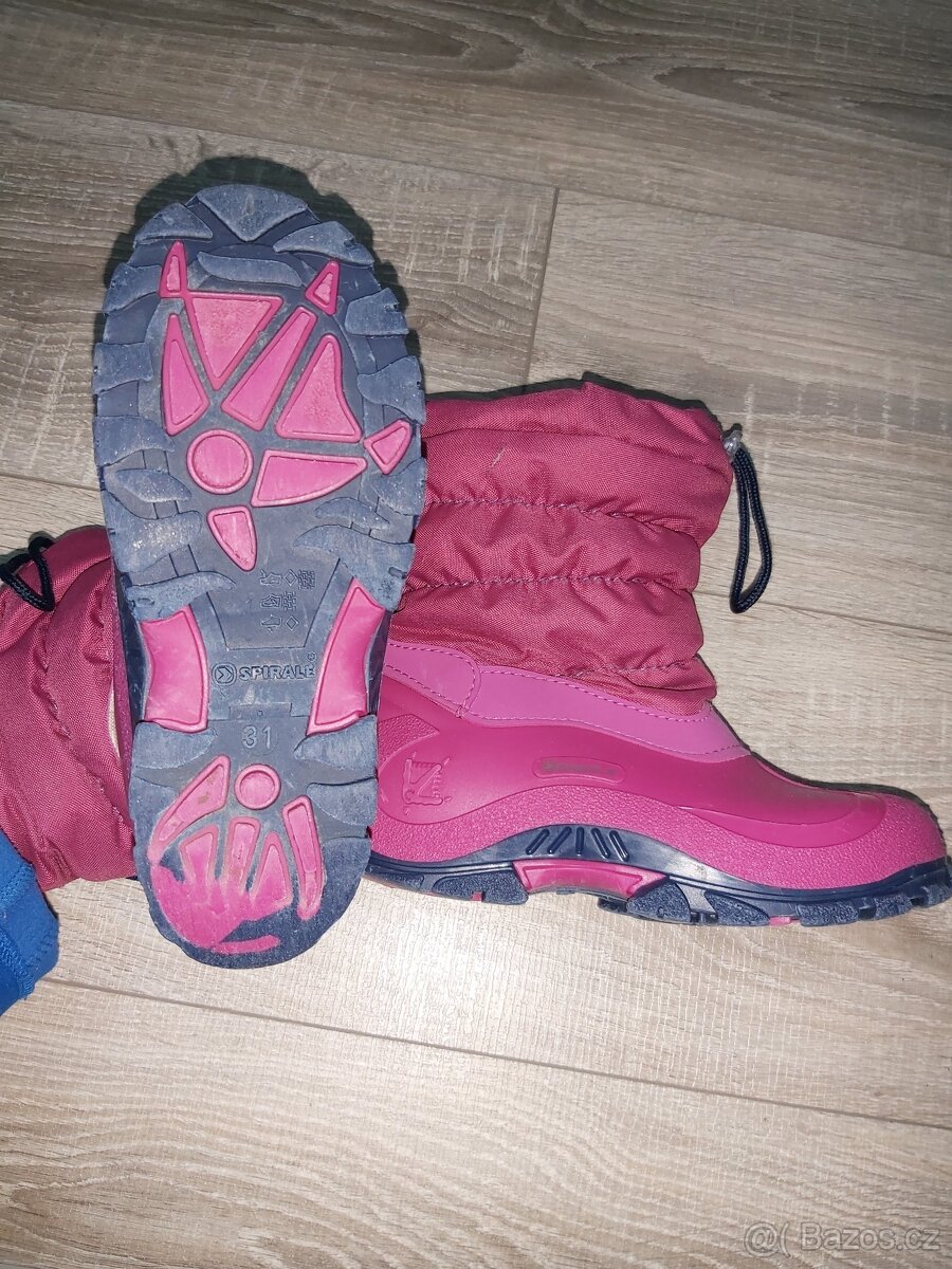 Zateplené zimní dívčí boty Spirale