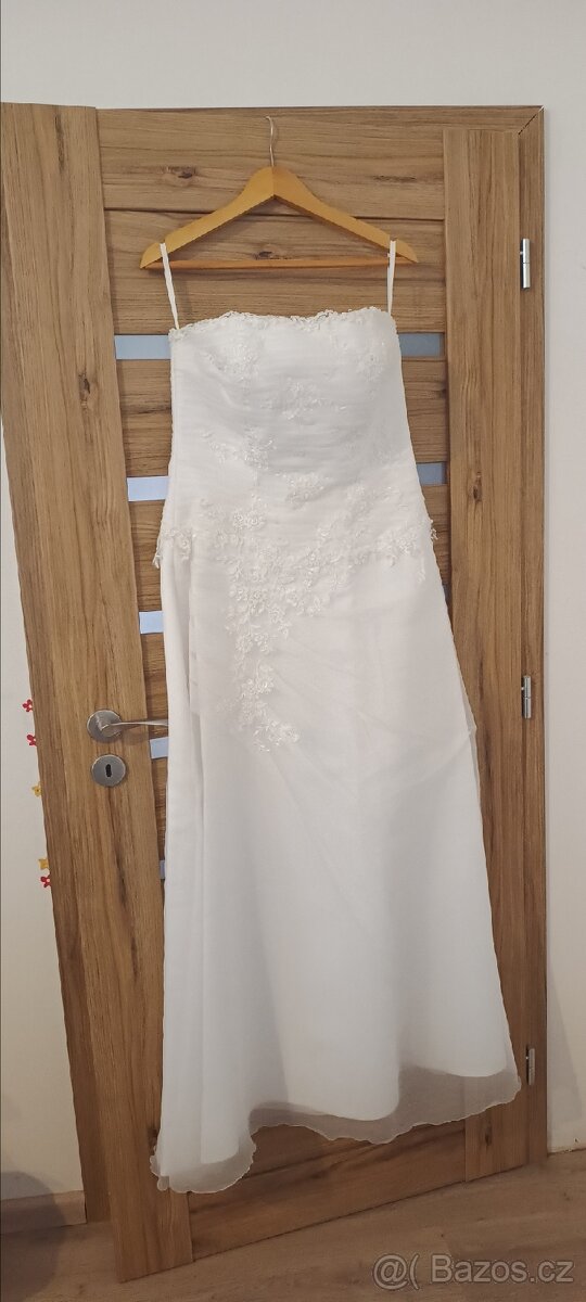 Svatební šaty bílé šněrovací velikost 46