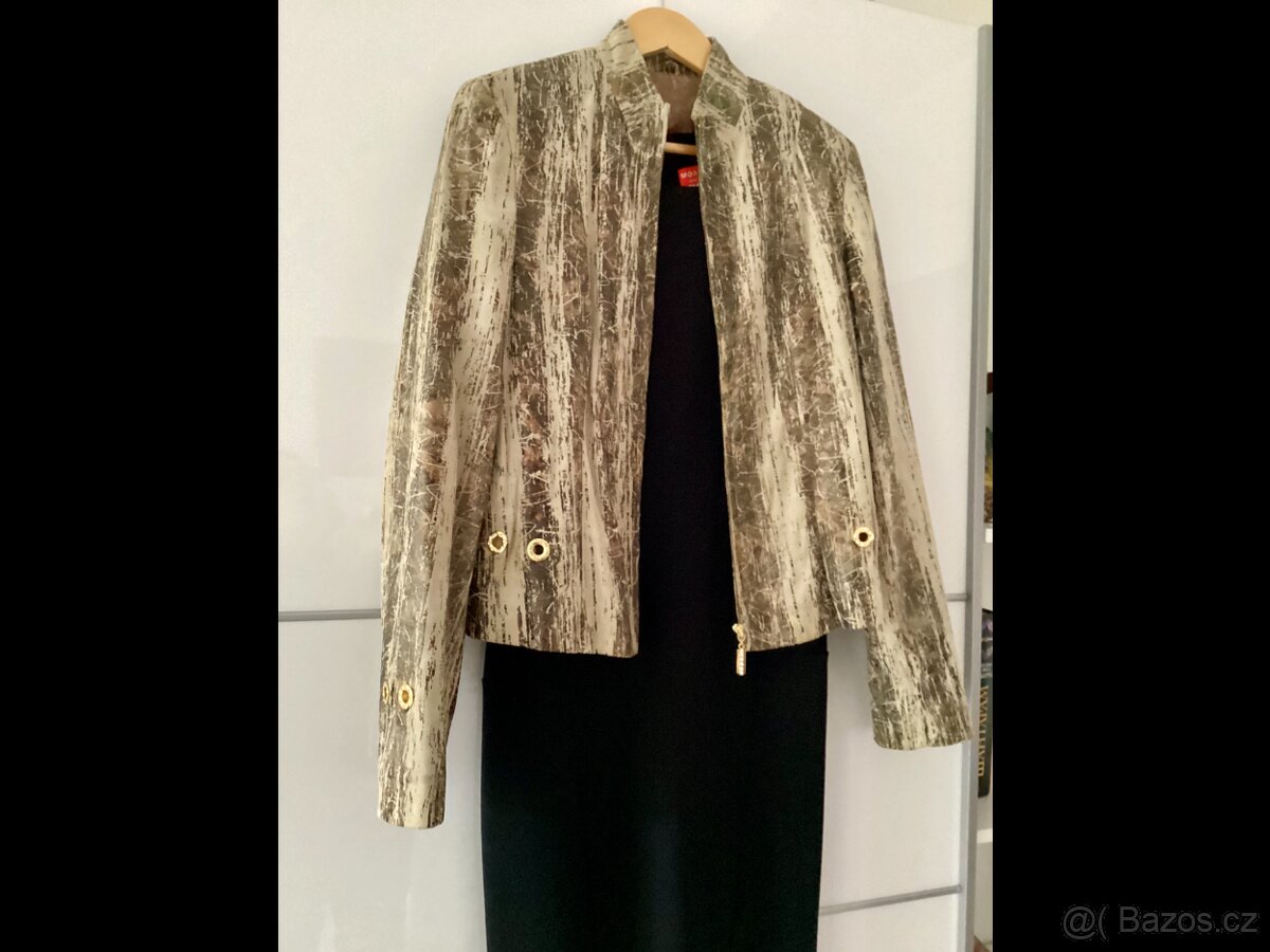 Dámská kožená bunda, vel. M.