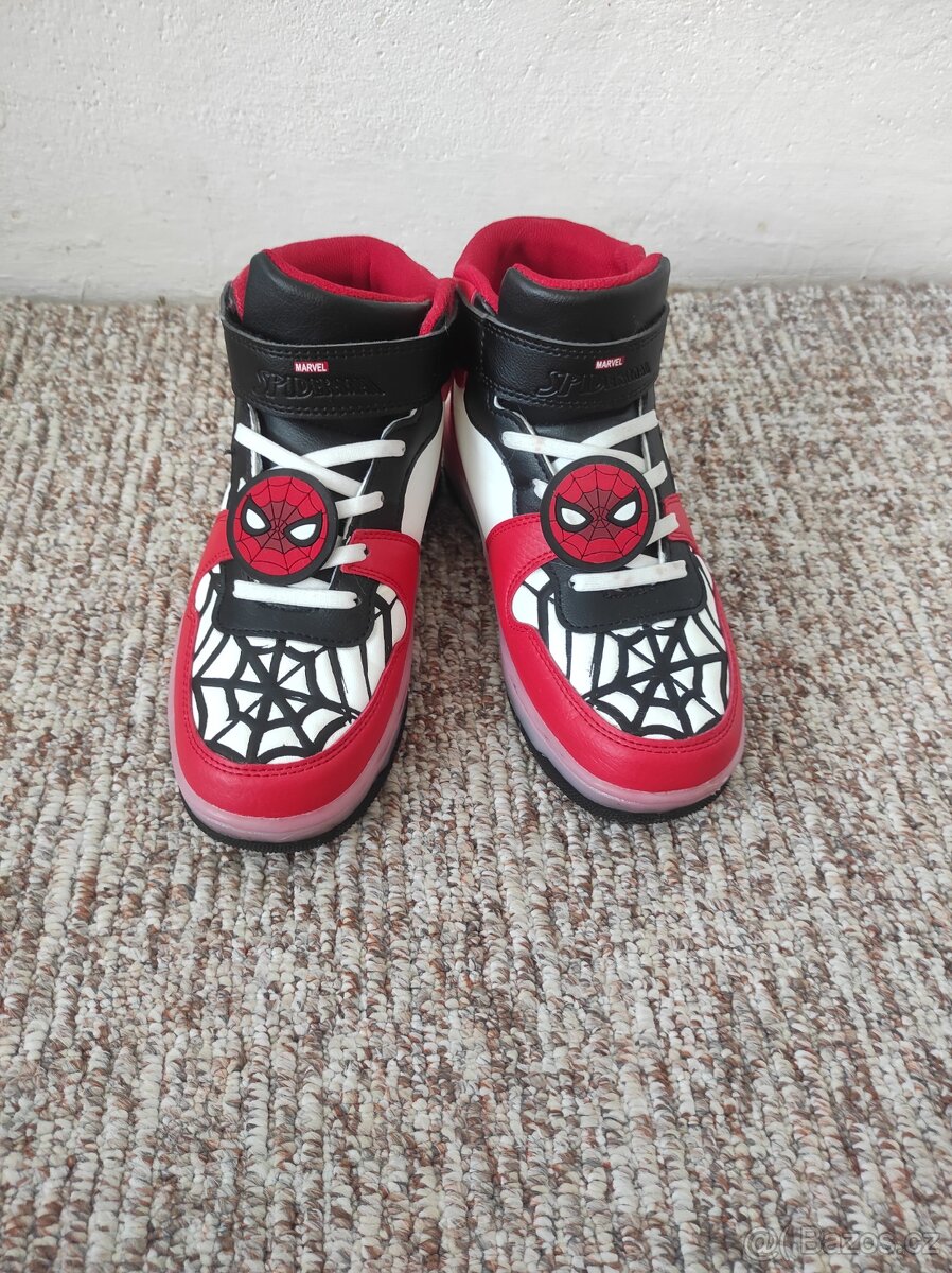 Dětské boty spiderman, blikací