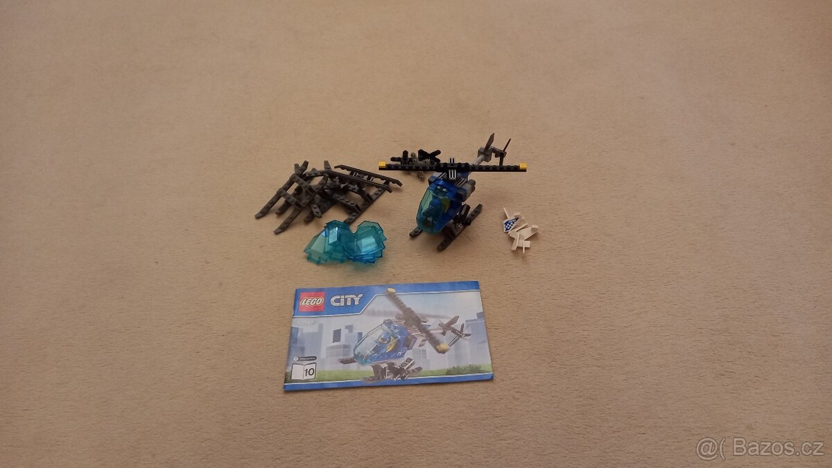 Lego vrtulník ze setu 60097 + náhradní dílky