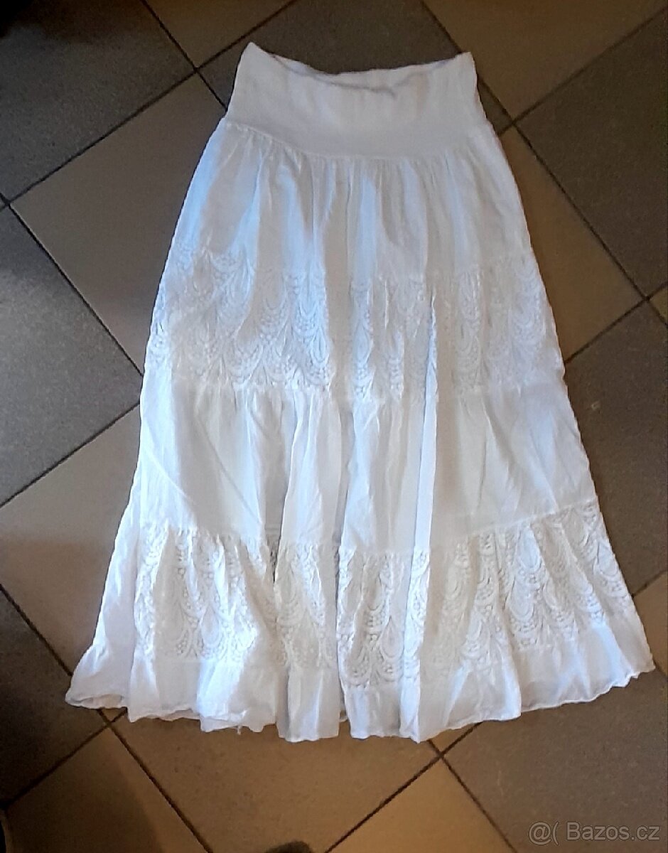 Dlouhá Bílá sukně