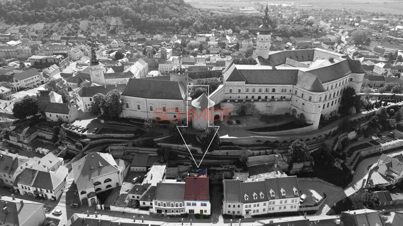 Historický dům v centru Mikulova, ulice Husova