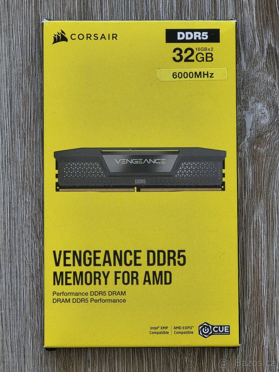 Corsair 32GB KIT DDR5 6000MHz CL30 Vengeance Grey EXPO