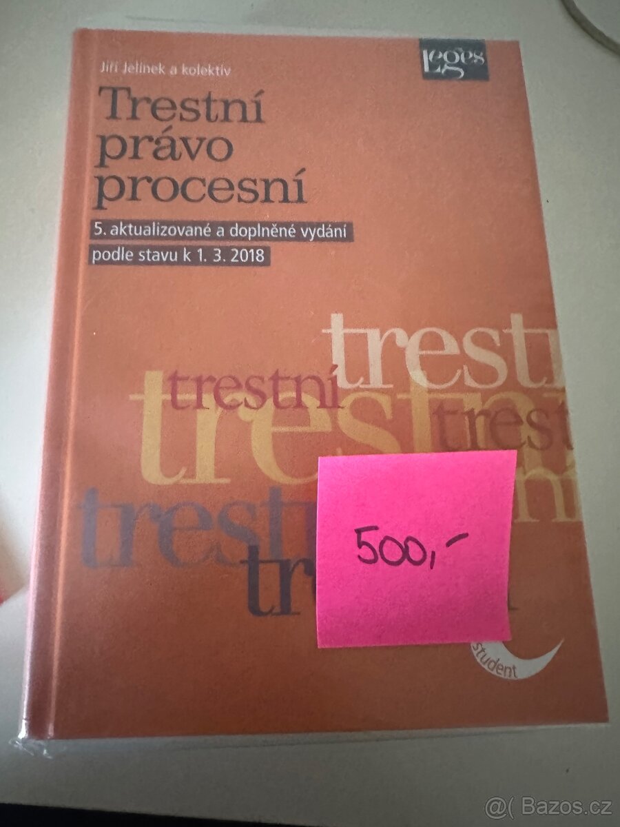 Trestní právo procesní- Jelínek, 5.vyd.