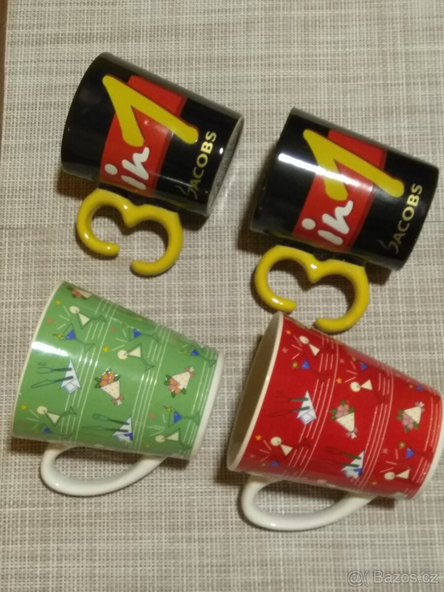Hrnky 4 kusy / 40,-