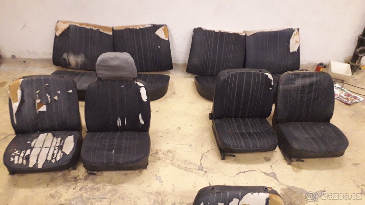Sedačky na repasi - Škoda 105 Škoda 120 - 2 sady komplet