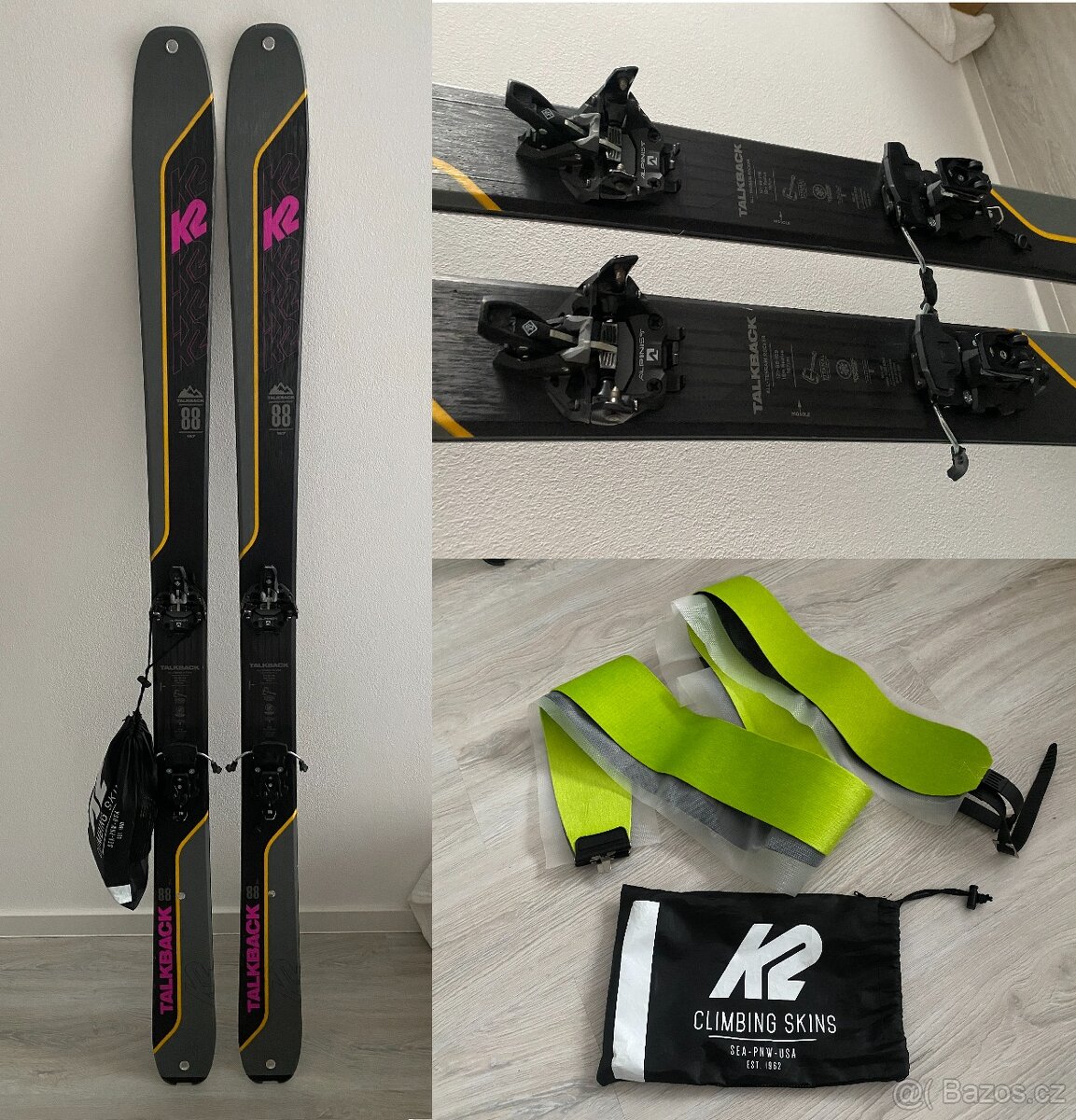Skialp set - K2 Talkback 88 167cm