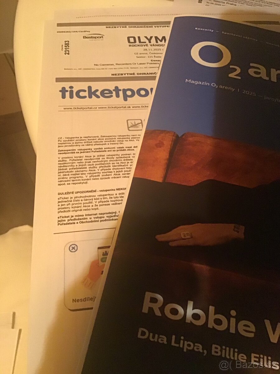 OLYMPIC  28.11.2025  O2 arena  VIP Klubové patro