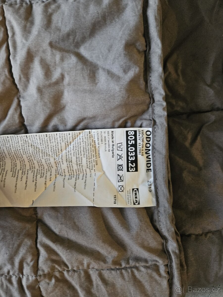 Zátěžová přikrývka Ikea