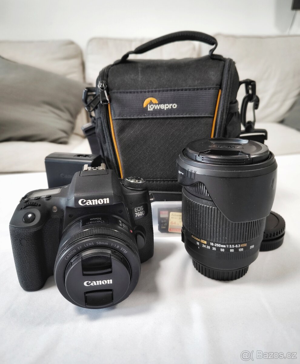 Canon EOS 760D + príslušenstvo