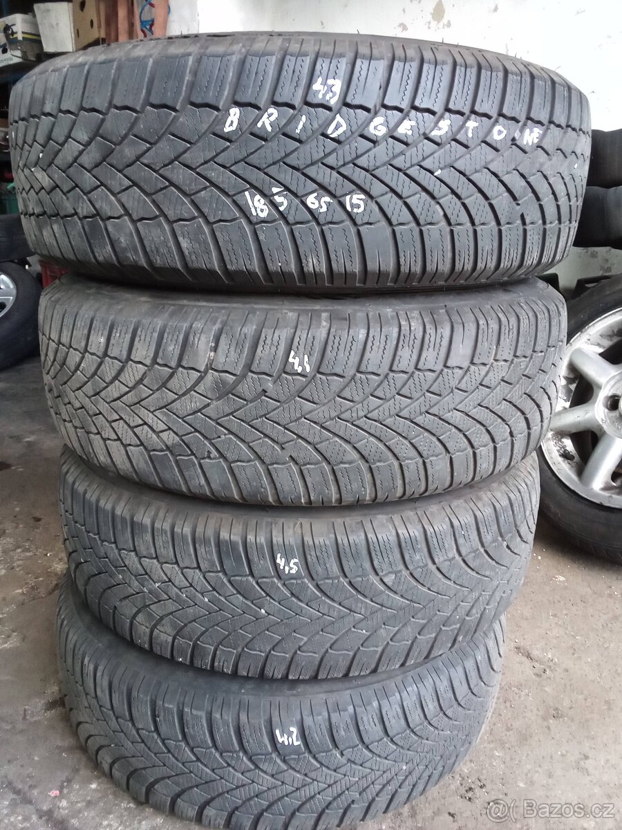 sada plechových disků škoda fabia iii + pneu zimní
