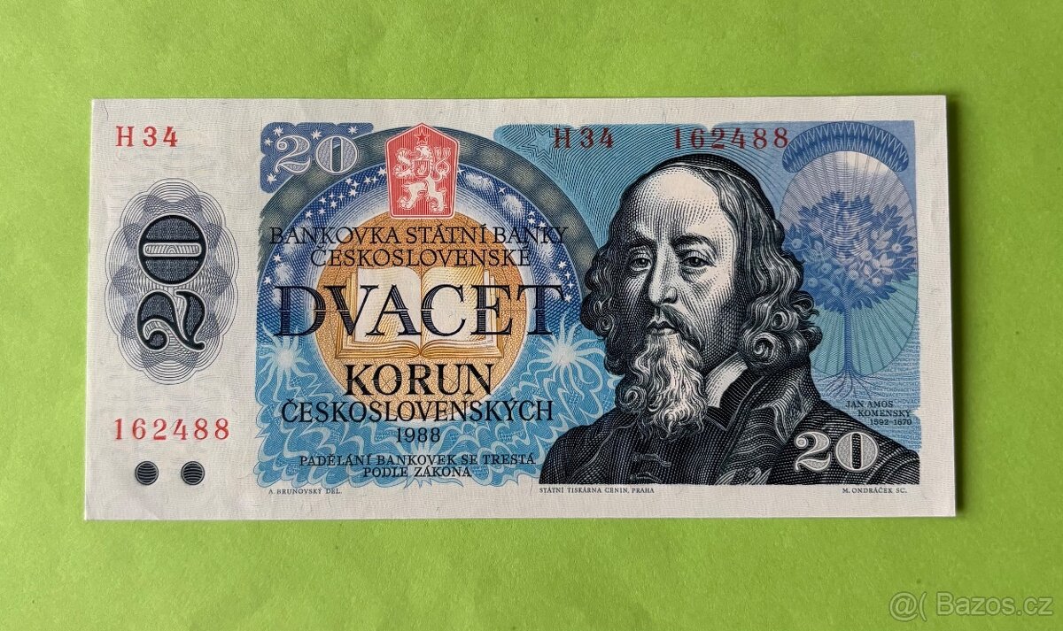 Prodám Bankovky 20 Kč 100 Kč 200 Kč