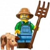 Lego minifigurka 15.serie farmář a prase