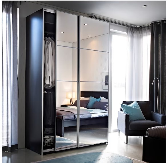 8 zrcadlových dílů do posuvných dveří IKEA