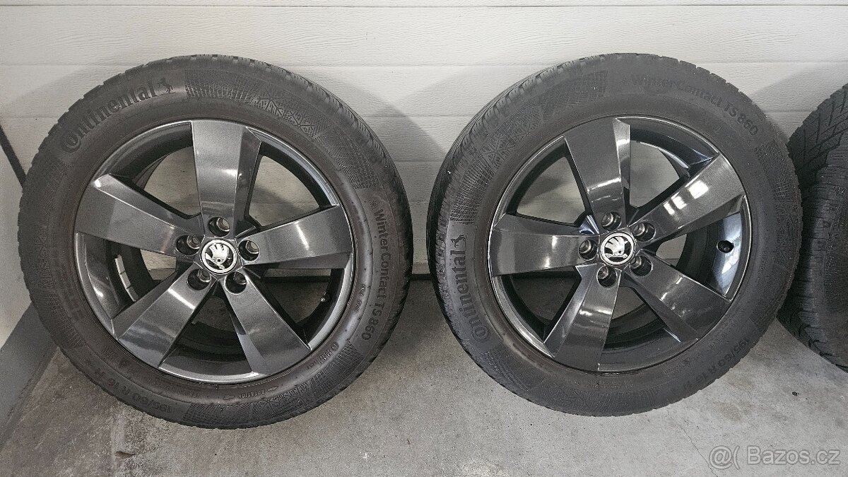 5x100 ,195/65 R16 Originál Škoda KamiQ