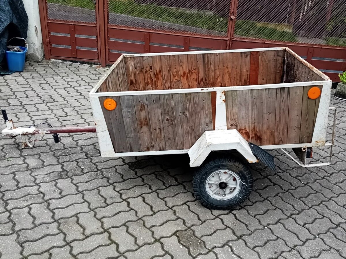 Karka přívěsný vozík s doklady, 400Kg 1,48m x1,11, NOVÁ STK