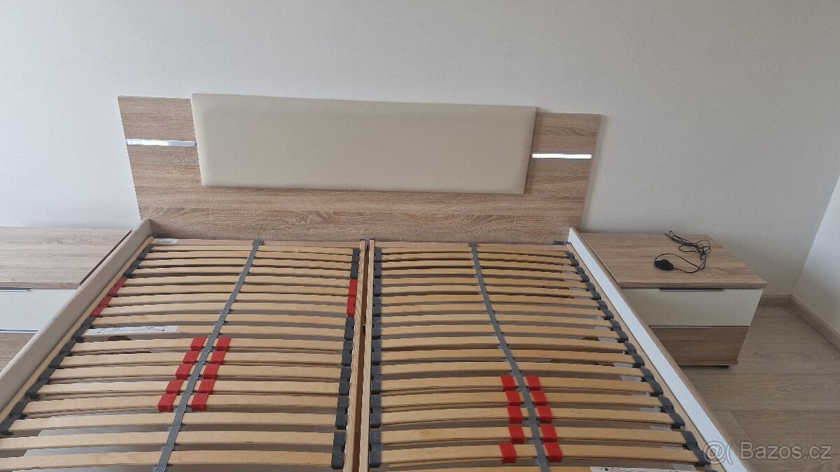Postel 180x200 s LED osvětlením