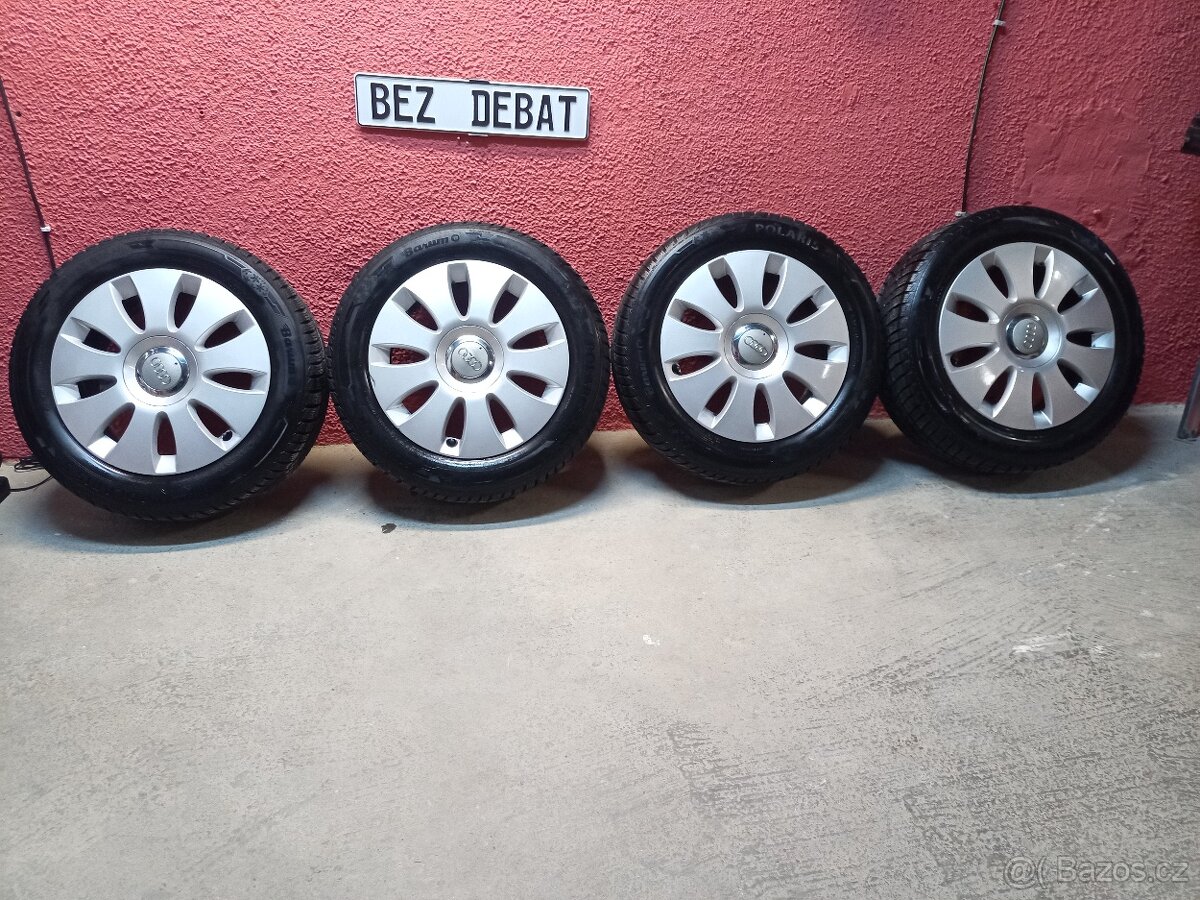 Alu original Audi 16" 5x112 zimní pneu 205/55