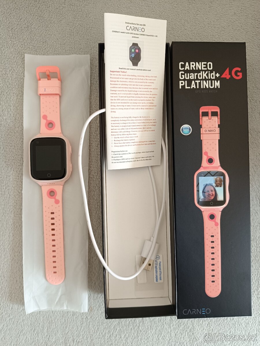 Carneo GuardKid+ 4G Platinum Chytré hodinky, dětské