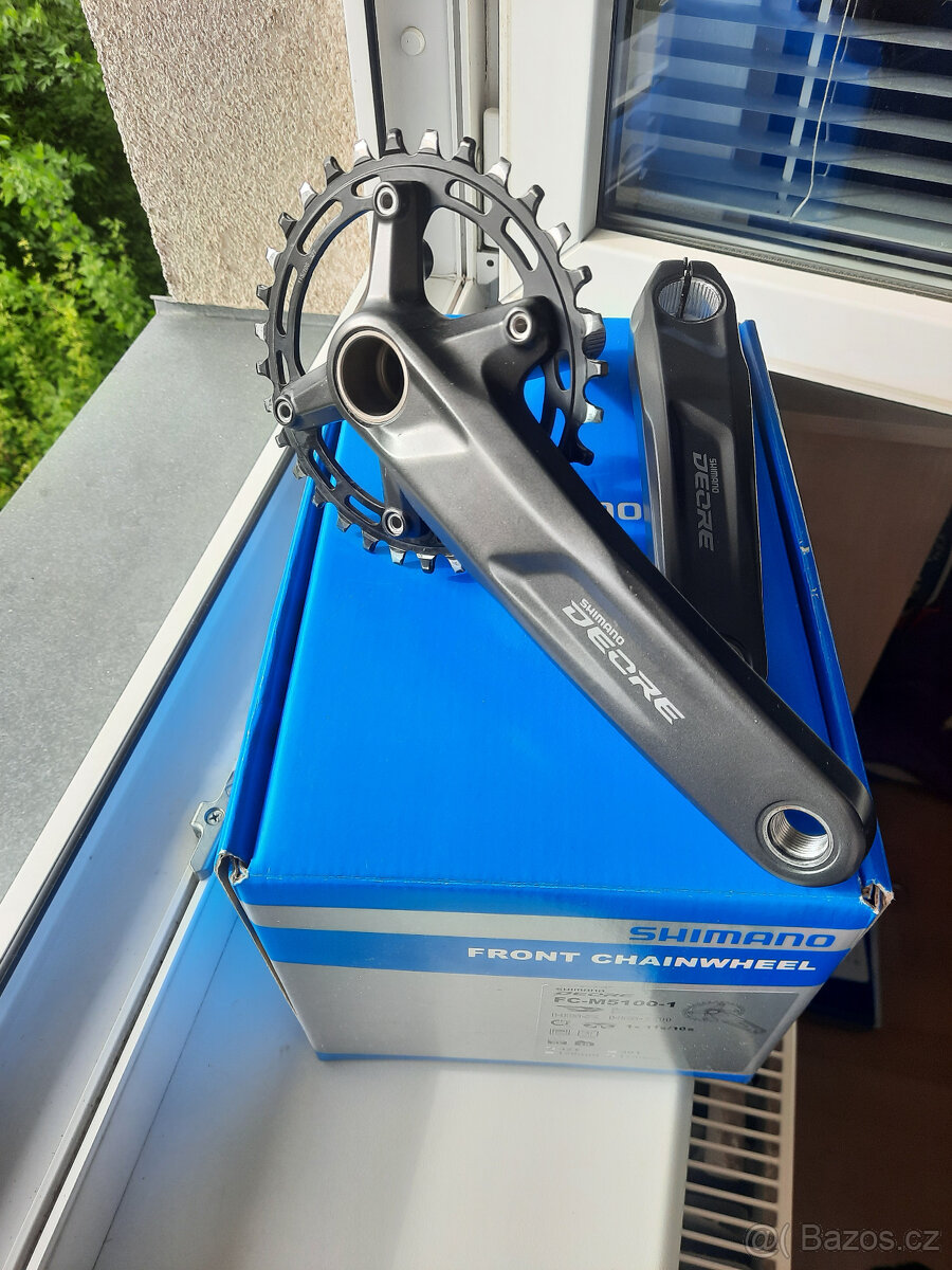 Prodám kliky Shimano FC-M5100 1x10s/11s 175mm + nový střed
